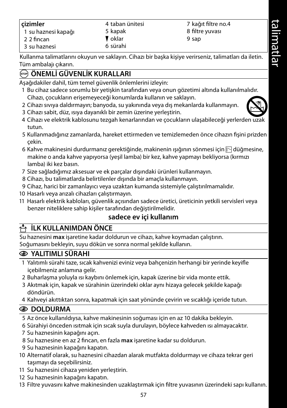 Ta lim atl ar | RUSSELL HOBBS STYLO User Manual | Page 57 / 68