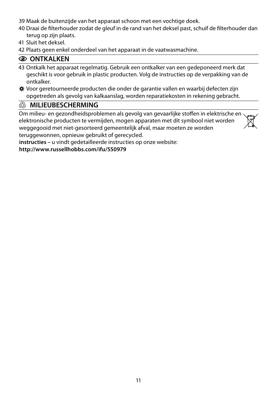 RUSSELL HOBBS GLASS User Manual | Page 11 / 68