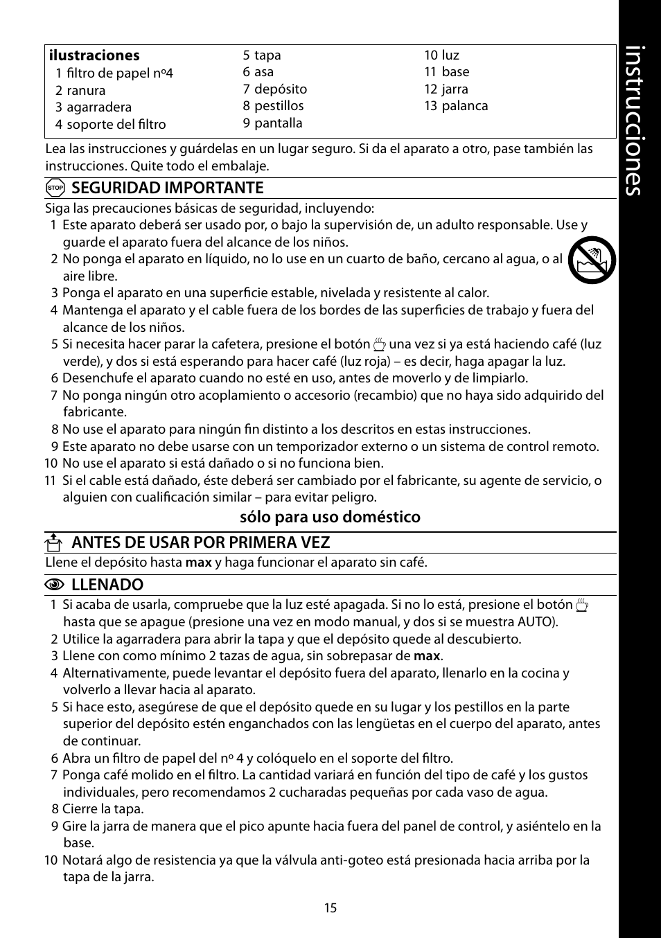 RUSSELL HOBBS GLASS User Manual | Page 15 / 68