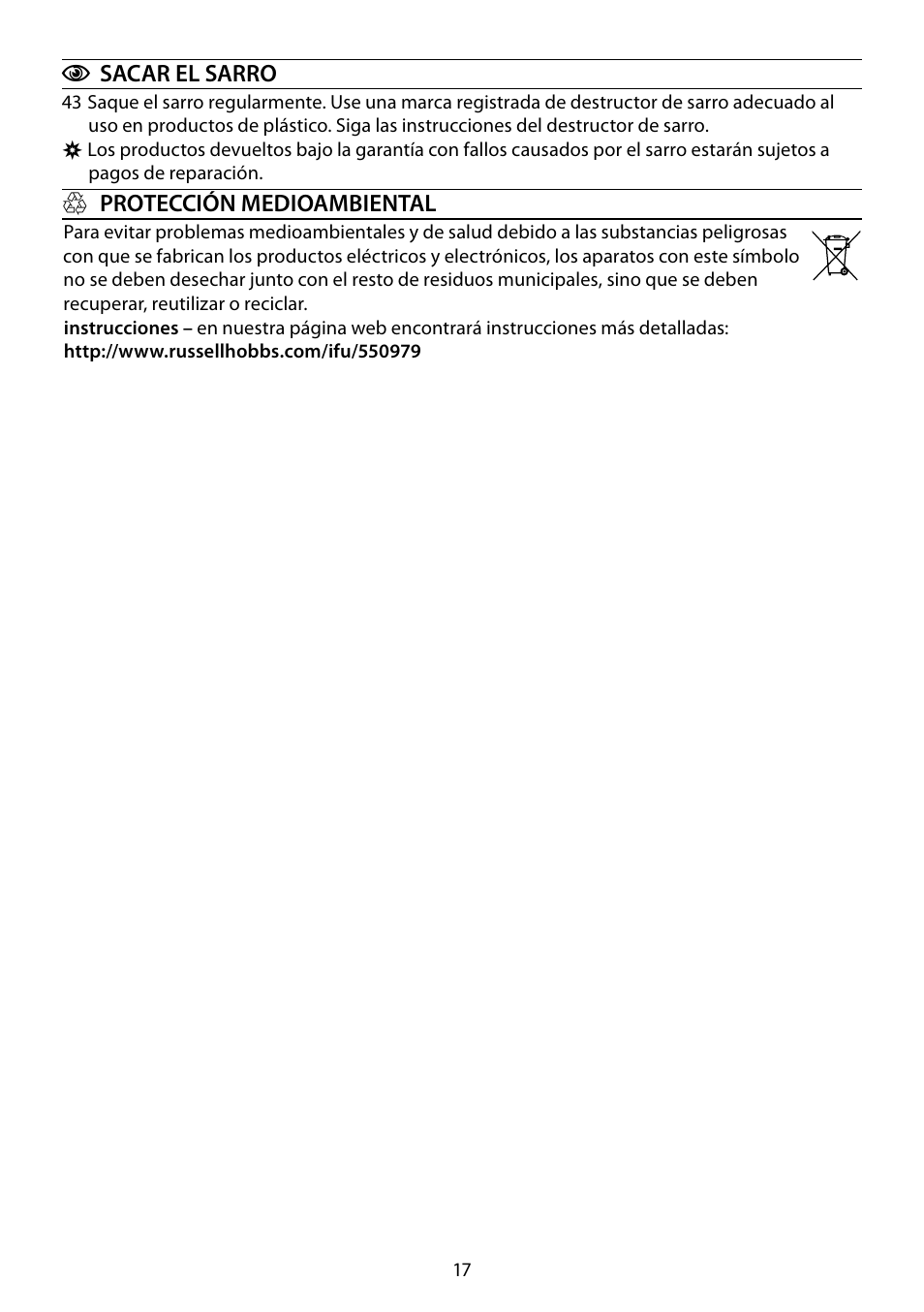 RUSSELL HOBBS GLASS User Manual | Page 17 / 68