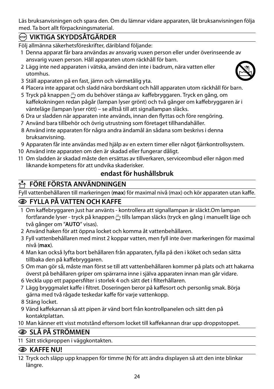 RUSSELL HOBBS GLASS User Manual | Page 24 / 68