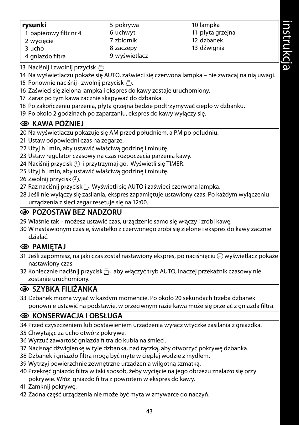 RUSSELL HOBBS GLASS User Manual | Page 43 / 68