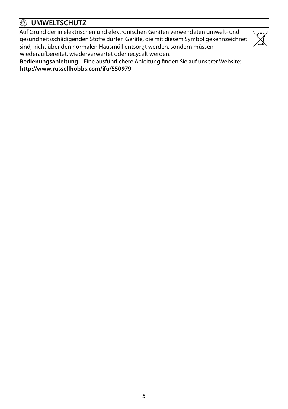RUSSELL HOBBS GLASS User Manual | Page 5 / 68