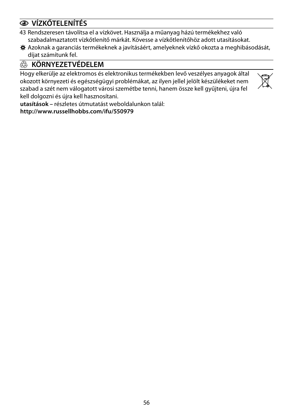 RUSSELL HOBBS GLASS User Manual | Page 56 / 68
