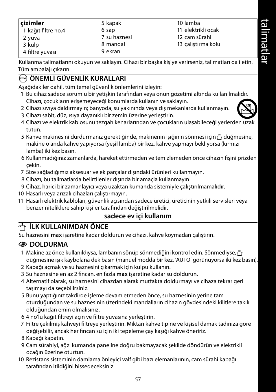 Ta lim atl ar | RUSSELL HOBBS GLASS User Manual | Page 57 / 68