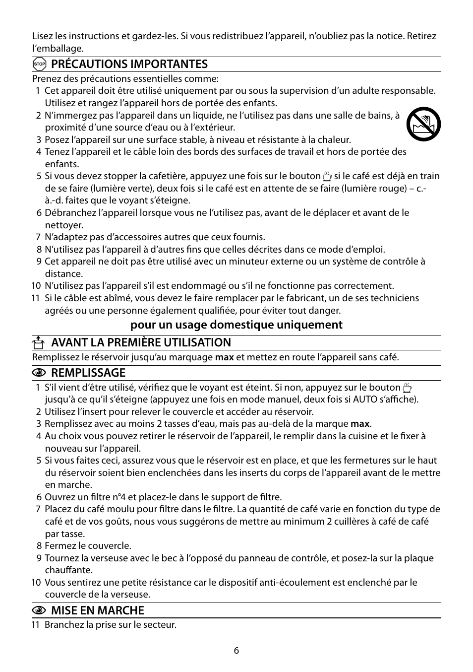 RUSSELL HOBBS GLASS User Manual | Page 6 / 68