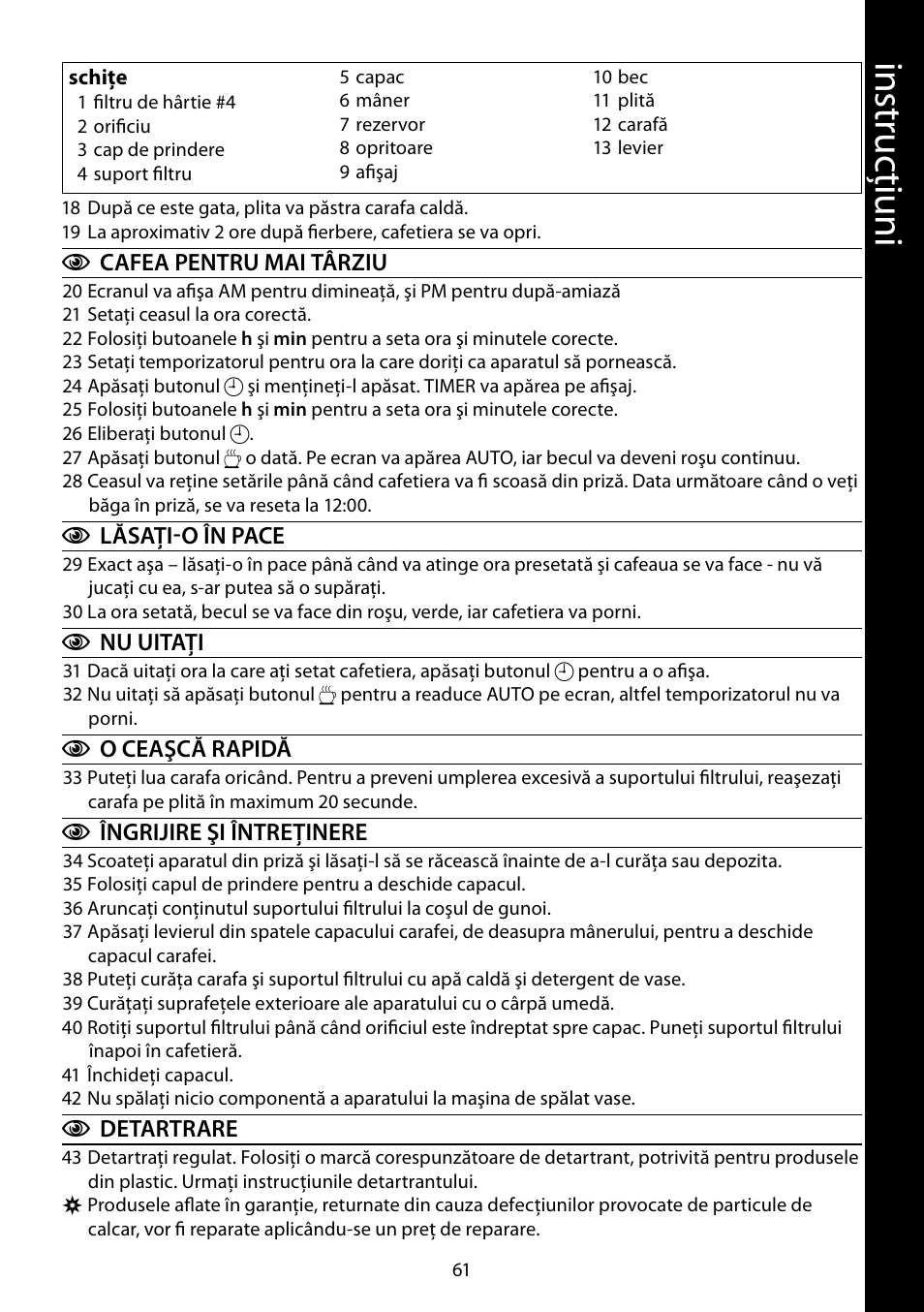 RUSSELL HOBBS GLASS User Manual | Page 61 / 68