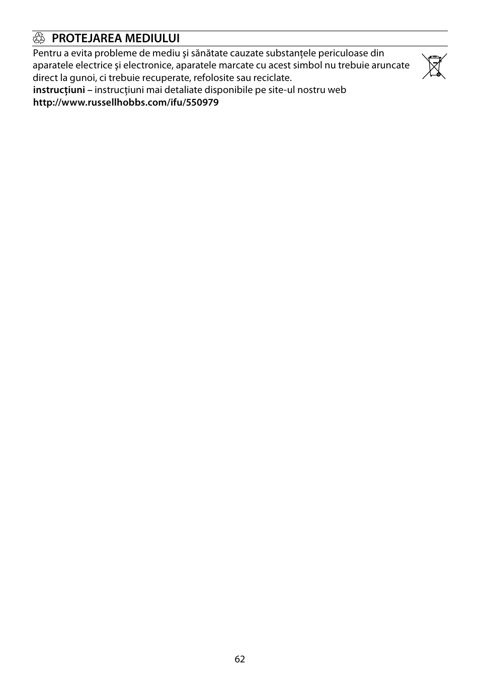 RUSSELL HOBBS GLASS User Manual | Page 62 / 68