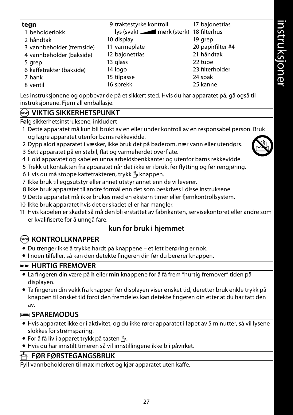 RUSSELL HOBBS GLASS TOUCH User Manual | Page 27 / 68