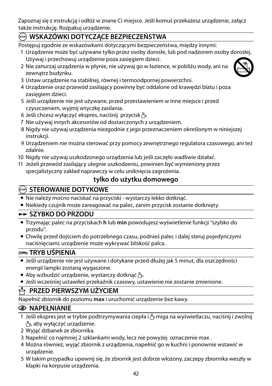 RUSSELL HOBBS GLASS TOUCH User Manual | Page 42 / 68