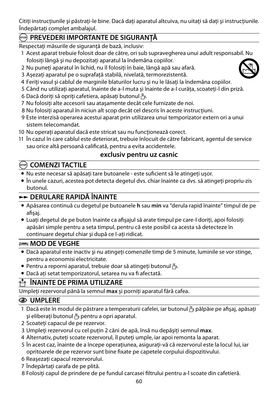 RUSSELL HOBBS GLASS TOUCH User Manual | Page 60 / 68
