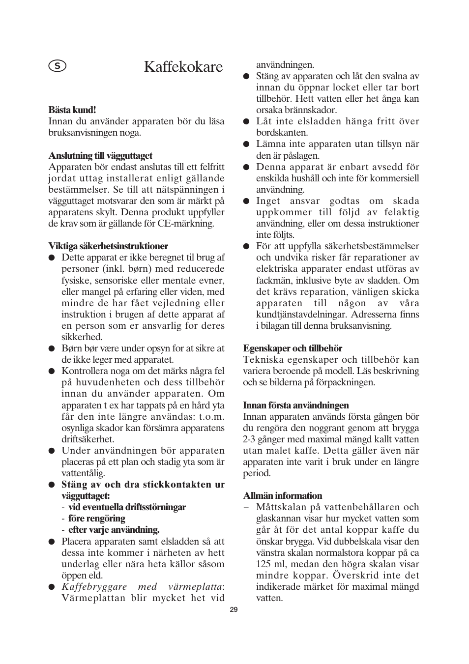 Kaffekokare | SEVERIN KA 4037 User Manual | Page 30 / 49