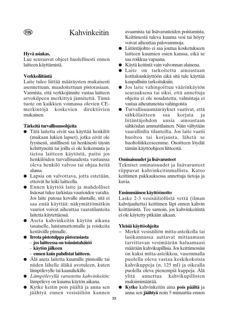 Kahvinkeitin | SEVERIN KA 4037 User Manual | Page 34 / 49