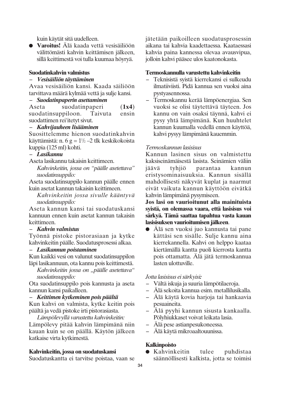 SEVERIN KA 4037 User Manual | Page 35 / 49