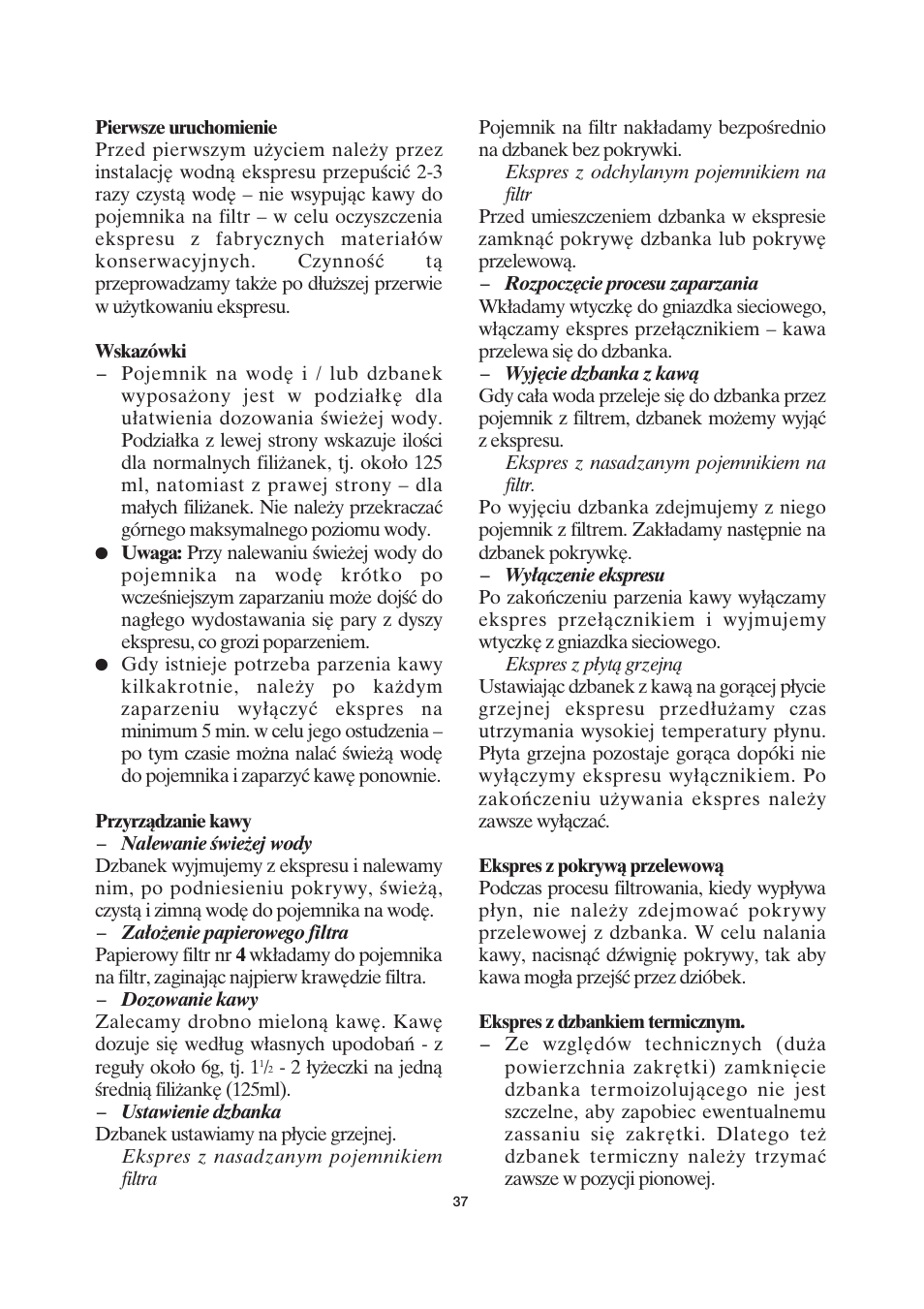 SEVERIN KA 4037 User Manual | Page 38 / 49