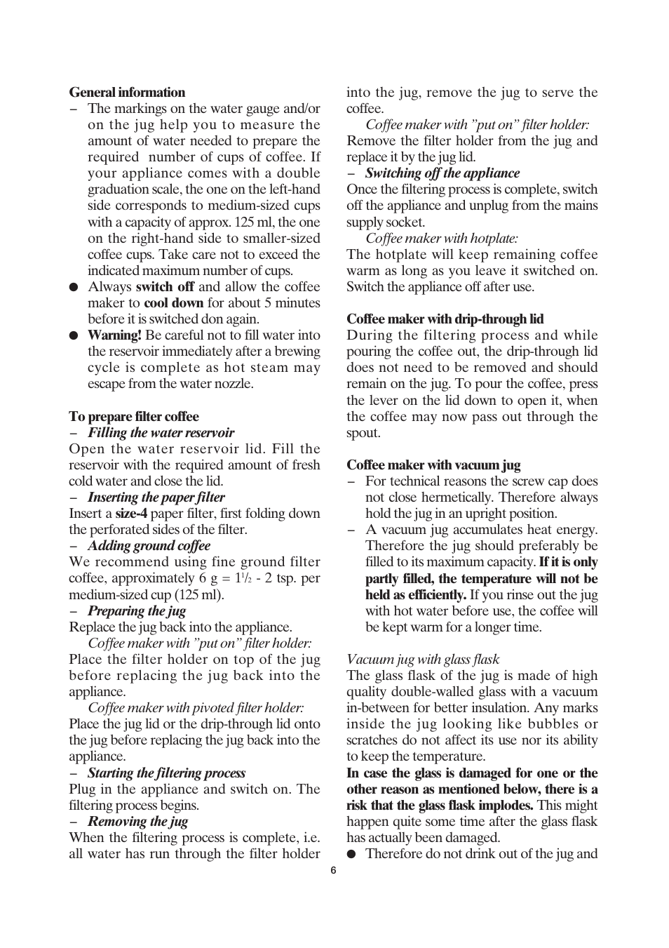 SEVERIN KA 4037 User Manual | Page 7 / 49