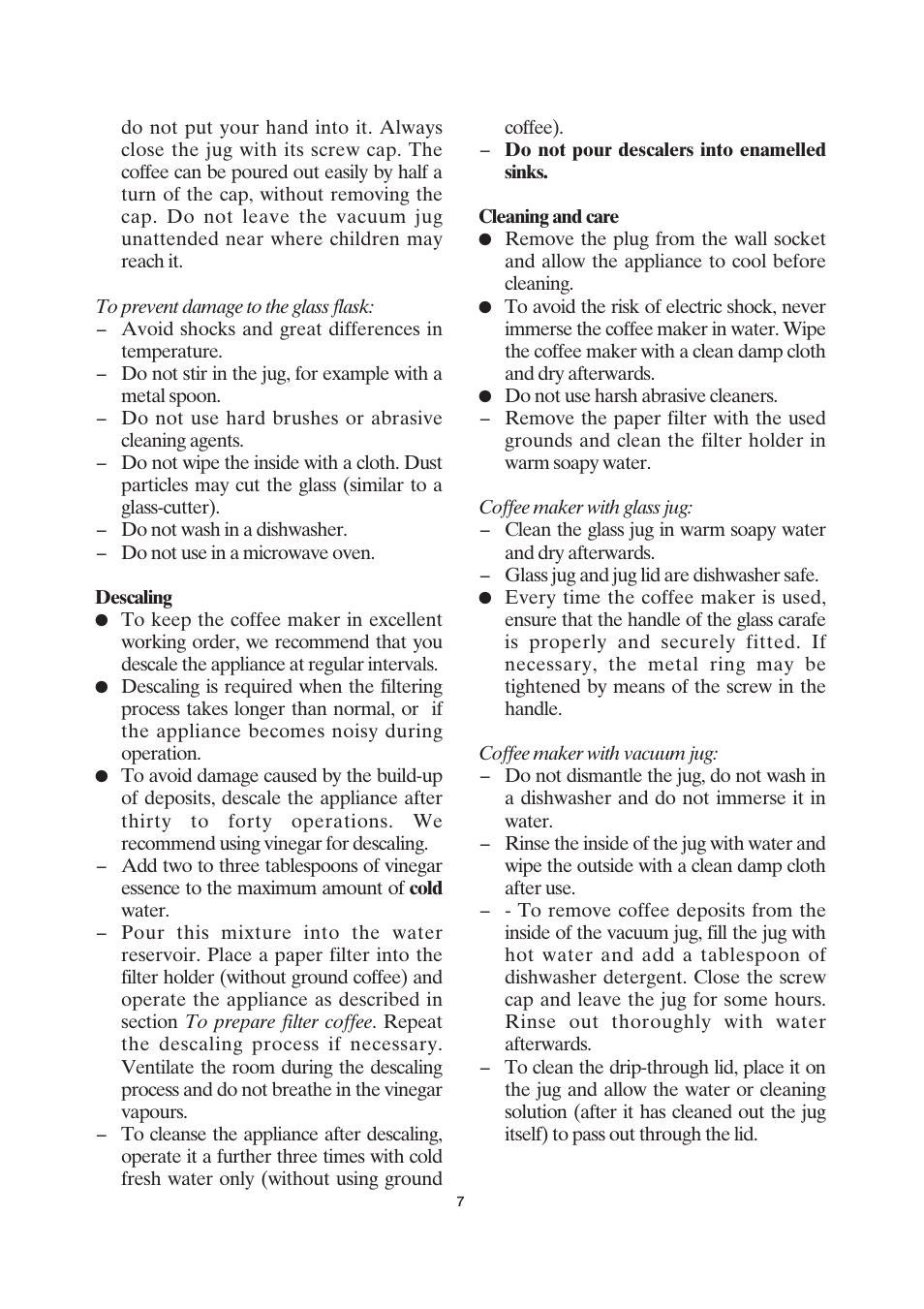 SEVERIN KA 4037 User Manual | Page 8 / 49