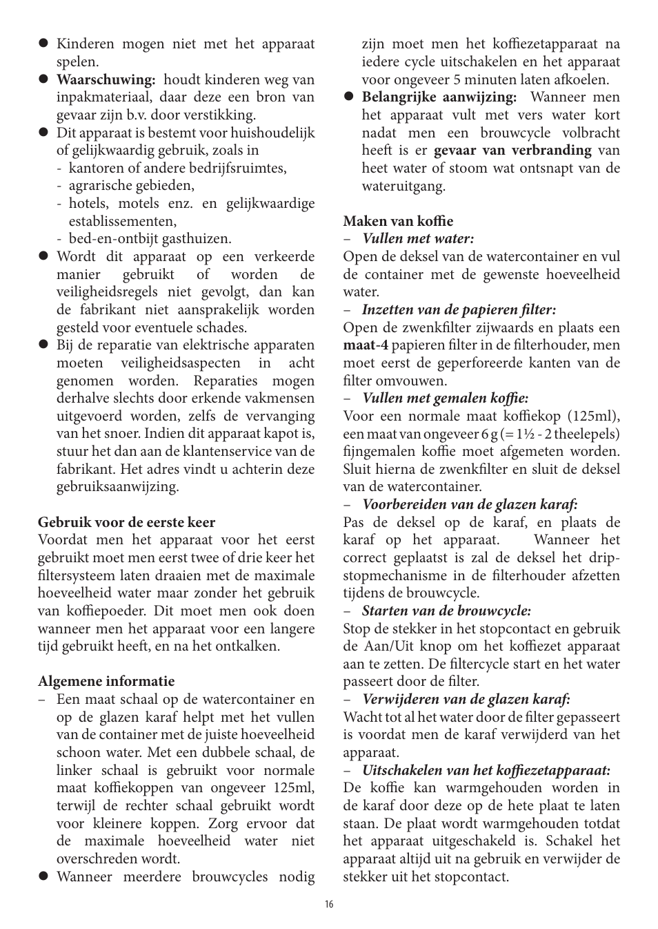 SEVERIN KA 4306 User Manual | Page 16 / 50