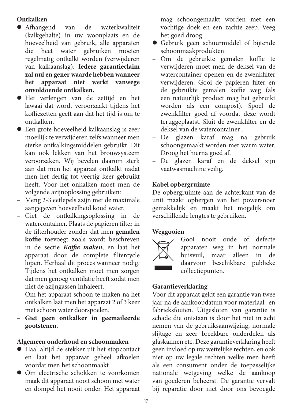 SEVERIN KA 4306 User Manual | Page 17 / 50