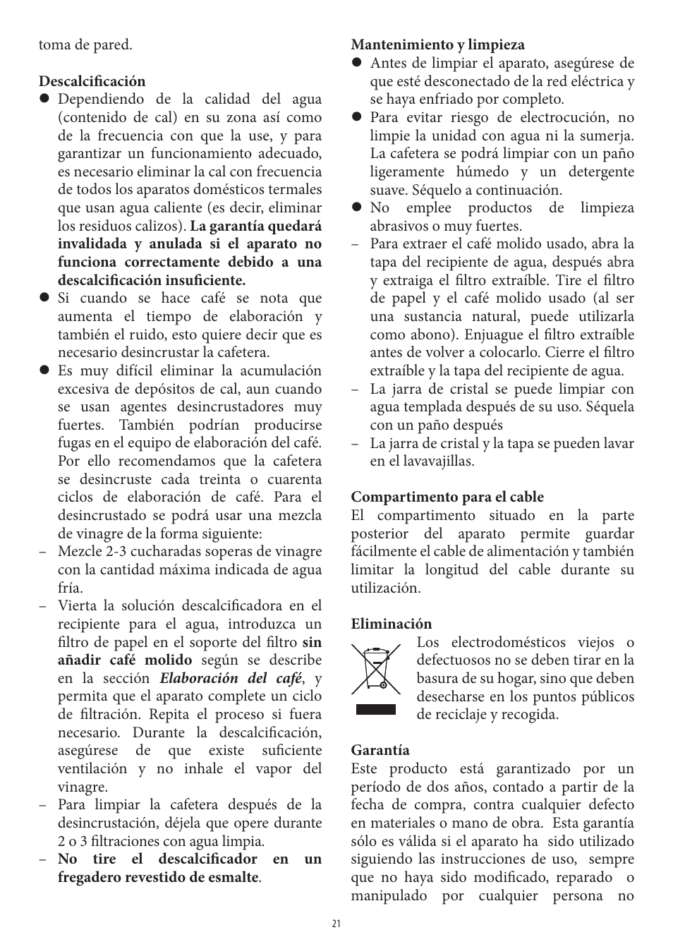 SEVERIN KA 4306 User Manual | Page 21 / 50