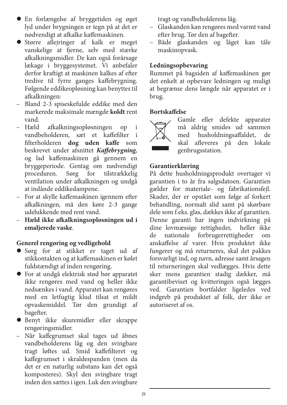 SEVERIN KA 4306 User Manual | Page 29 / 50