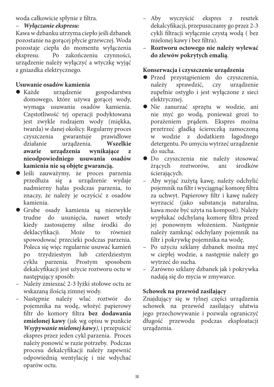 SEVERIN KA 4306 User Manual | Page 38 / 50