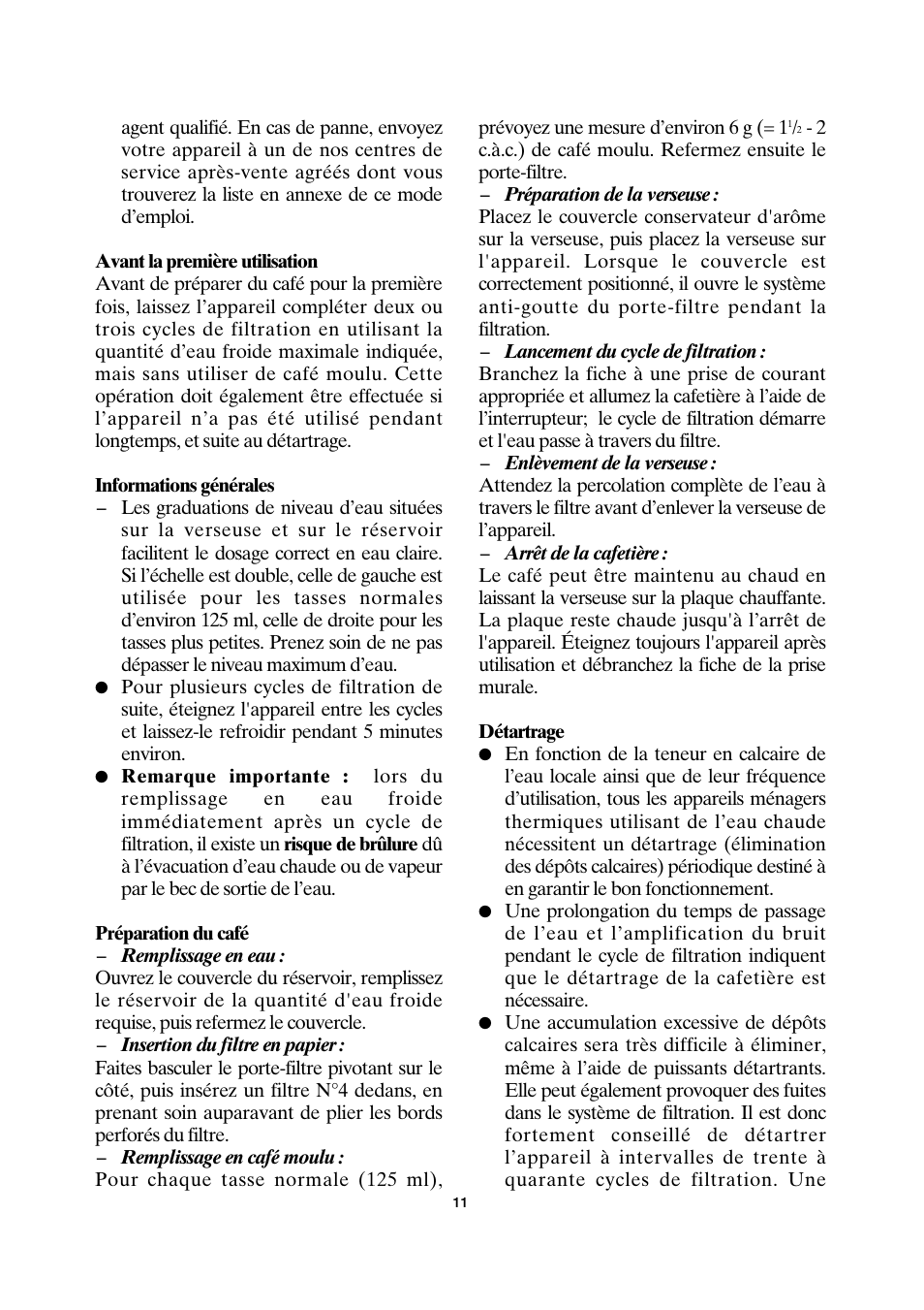 SEVERIN KA 4157 User Manual | Page 11 / 46