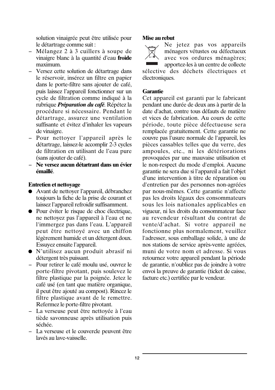 SEVERIN KA 4157 User Manual | Page 12 / 46