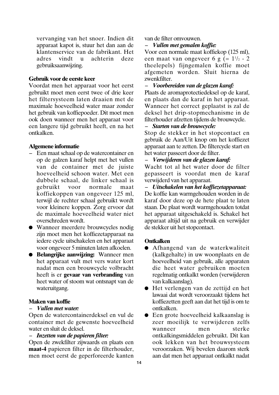 SEVERIN KA 4157 User Manual | Page 14 / 46