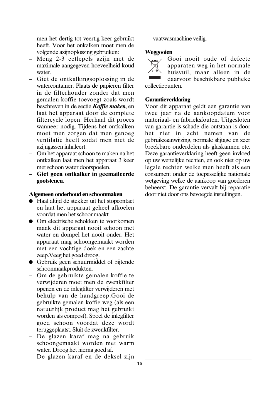 SEVERIN KA 4157 User Manual | Page 15 / 46