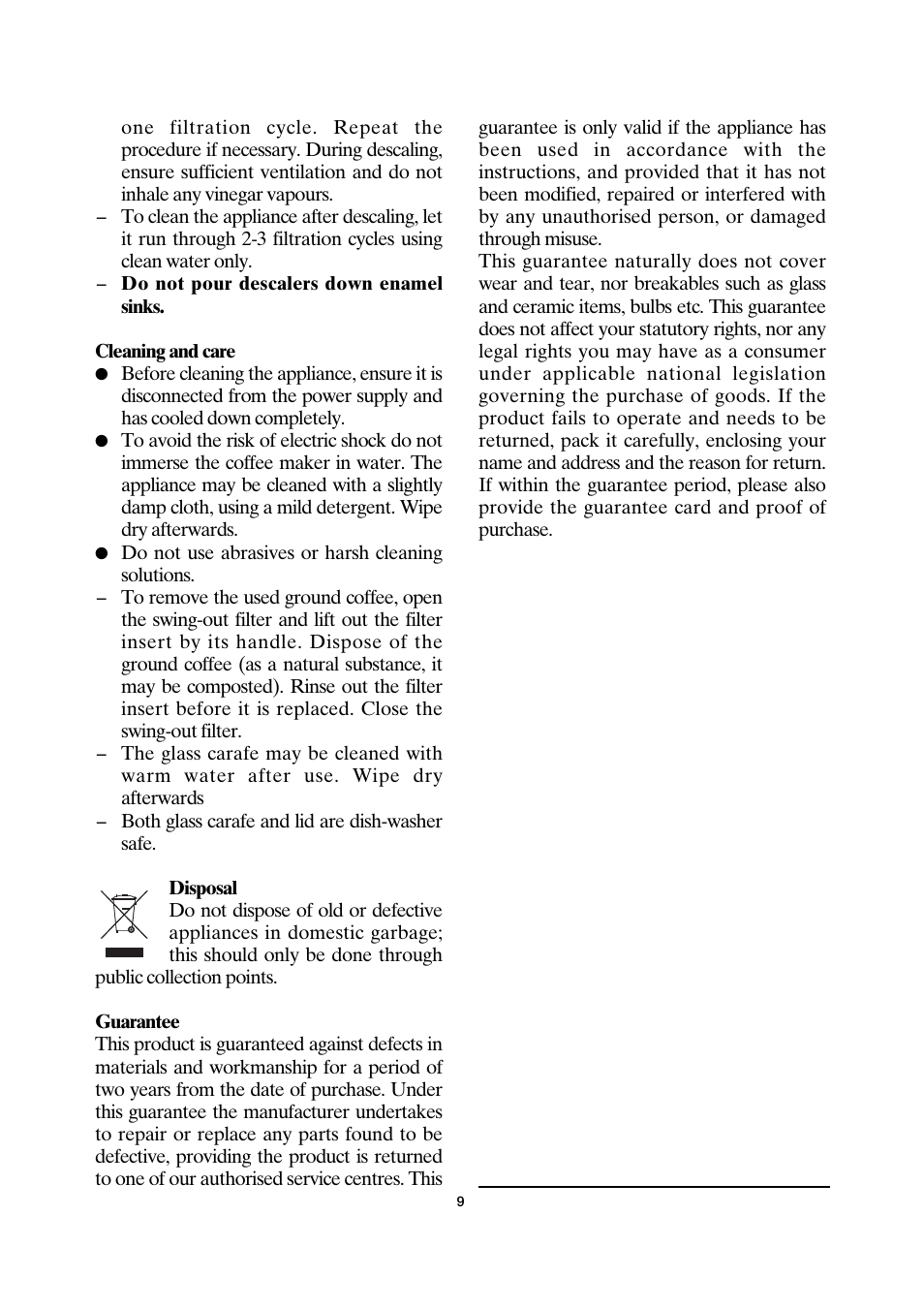 SEVERIN KA 4157 User Manual | Page 9 / 46
