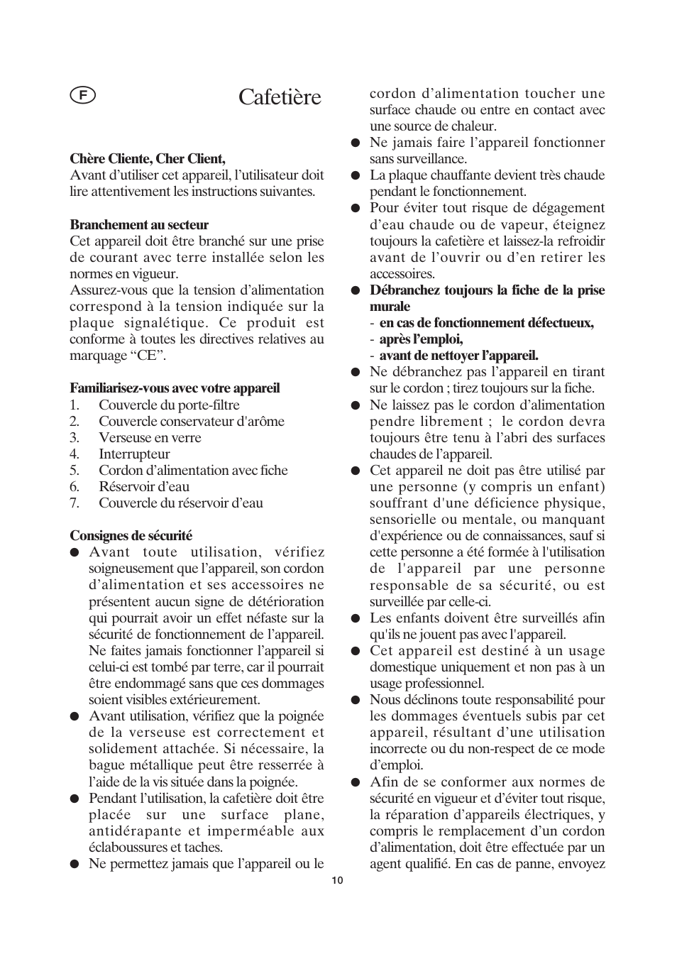 Cafetière | SEVERIN KA 4055 User Manual | Page 10 / 46