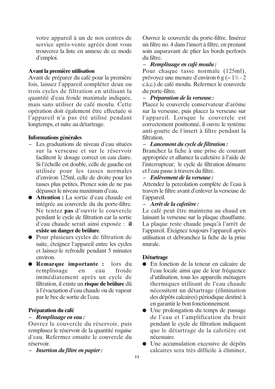 SEVERIN KA 4055 User Manual | Page 11 / 46