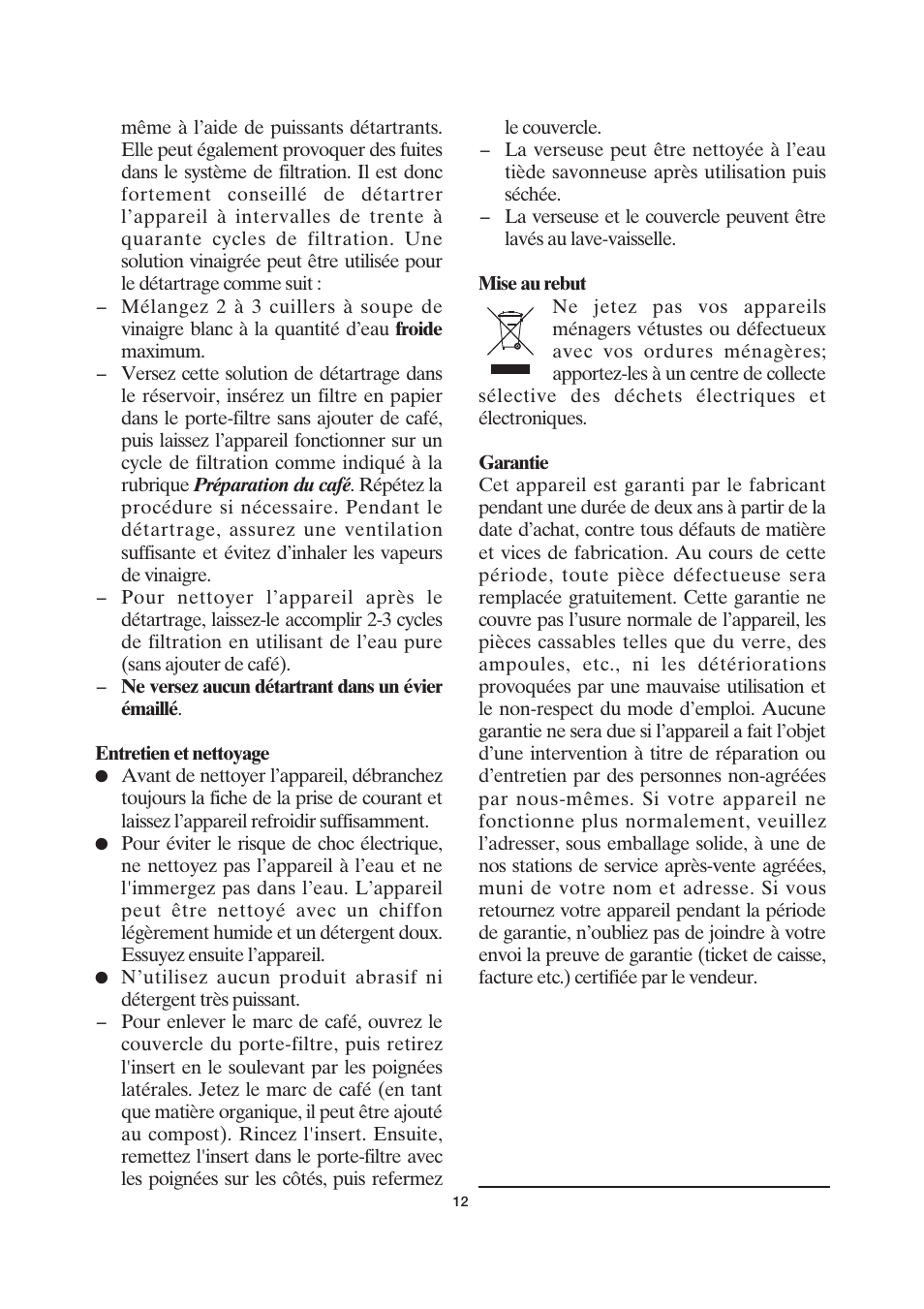 SEVERIN KA 4055 User Manual | Page 12 / 46
