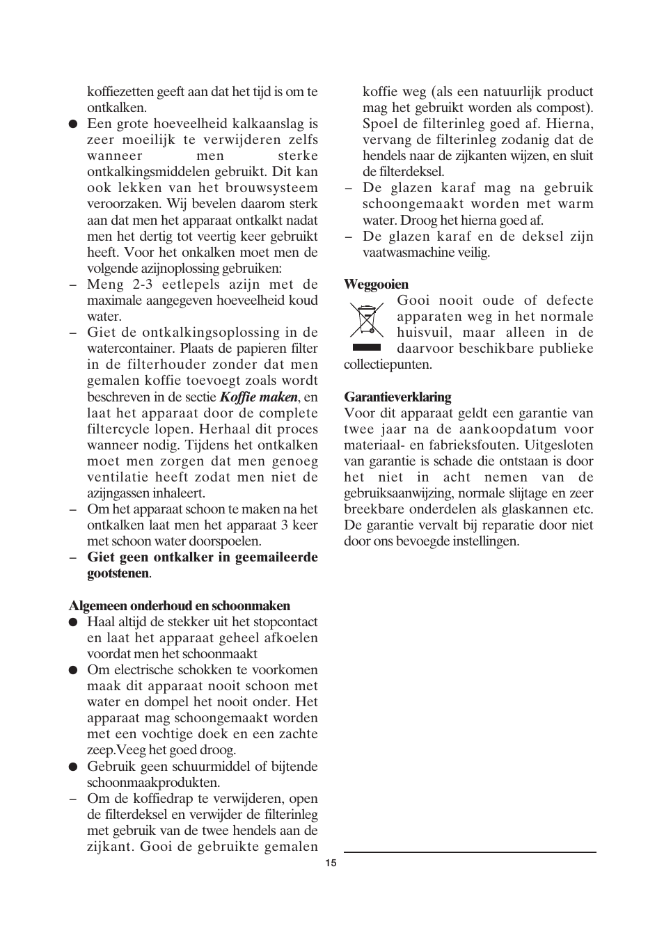 SEVERIN KA 4055 User Manual | Page 15 / 46