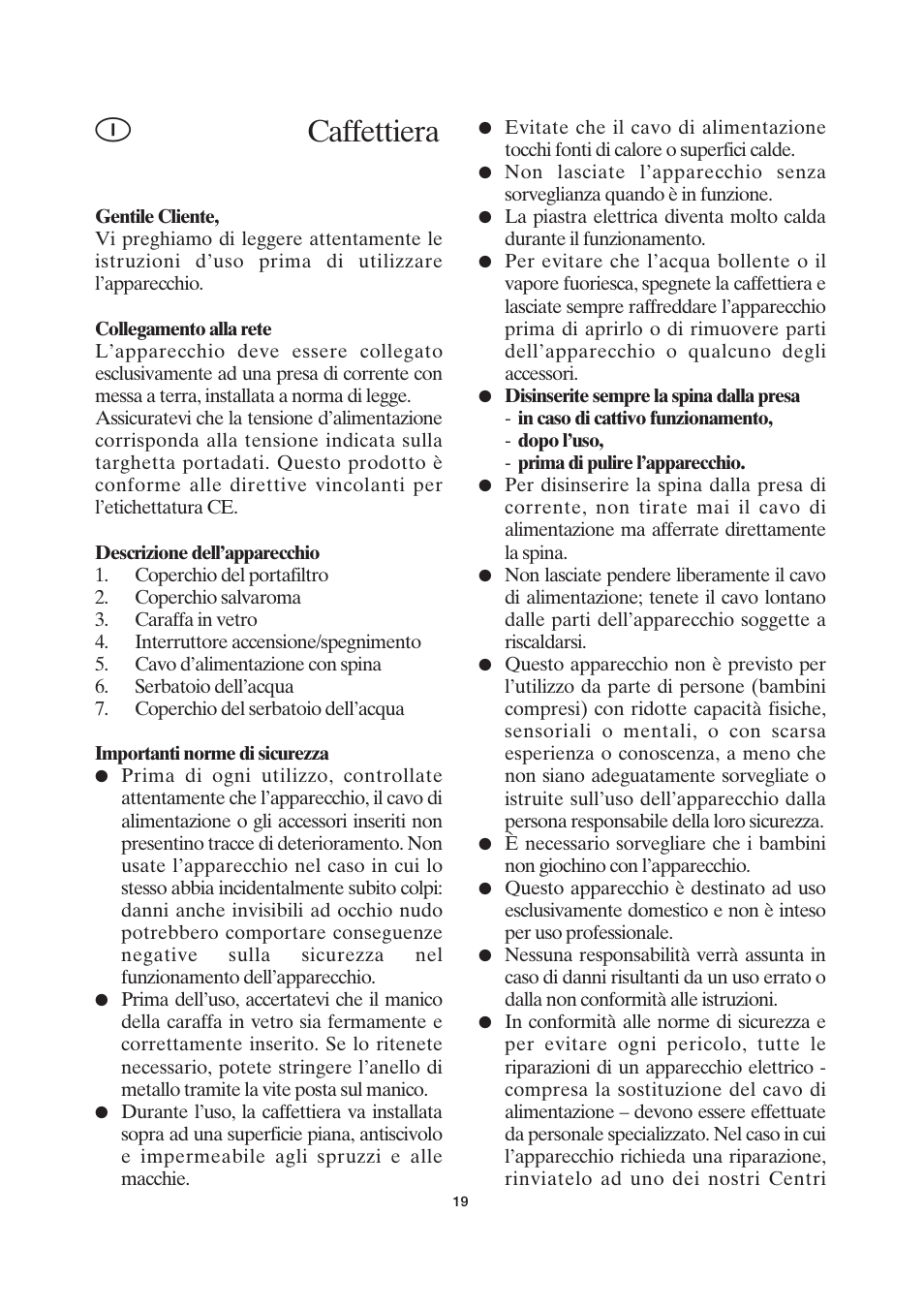Caffettiera | SEVERIN KA 4055 User Manual | Page 19 / 46