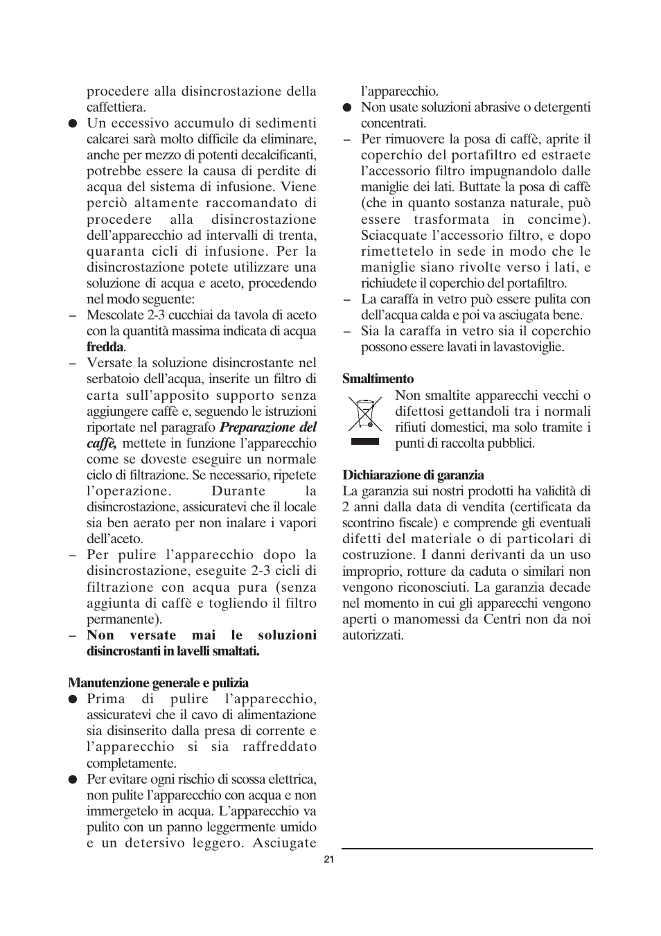 SEVERIN KA 4055 User Manual | Page 21 / 46