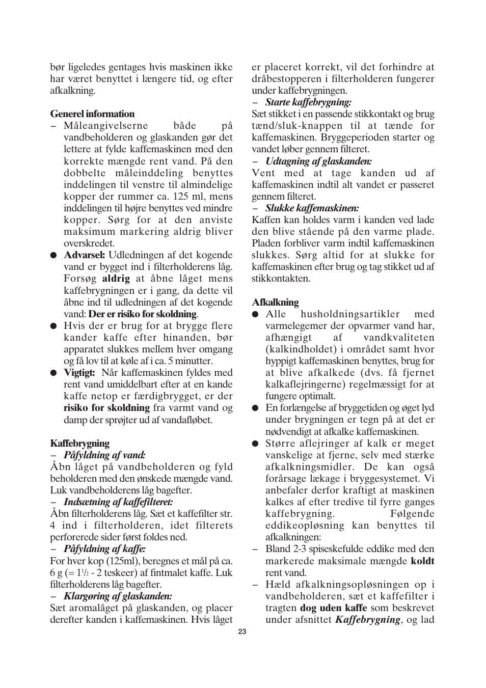 SEVERIN KA 4055 User Manual | Page 23 / 46