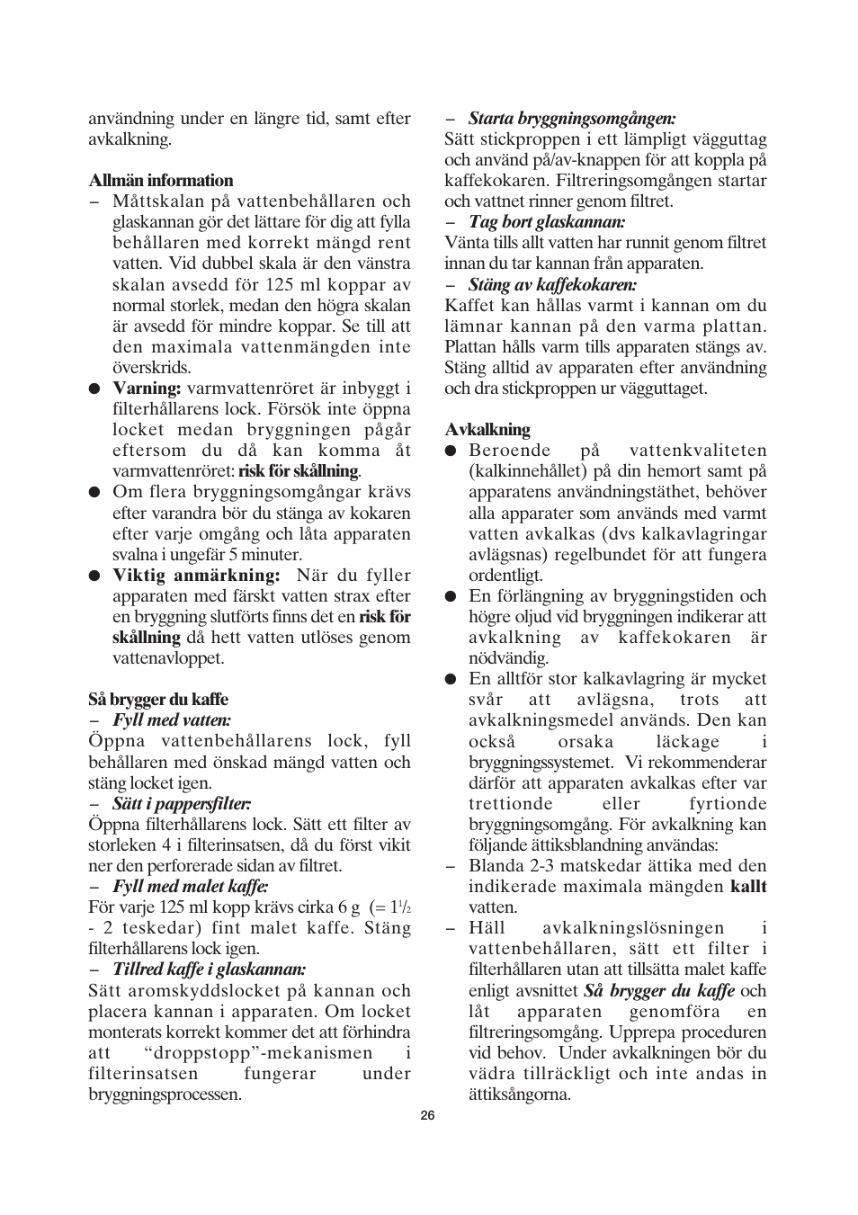 SEVERIN KA 4055 User Manual | Page 26 / 46
