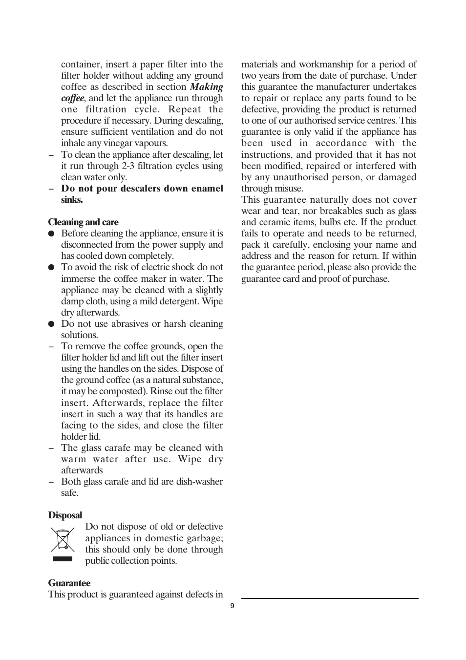 SEVERIN KA 4055 User Manual | Page 9 / 46