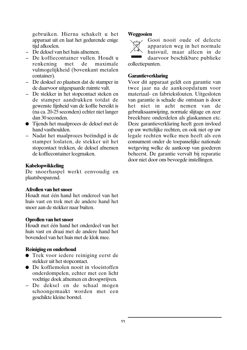 SEVERIN KM 3872 User Manual | Page 11 / 34