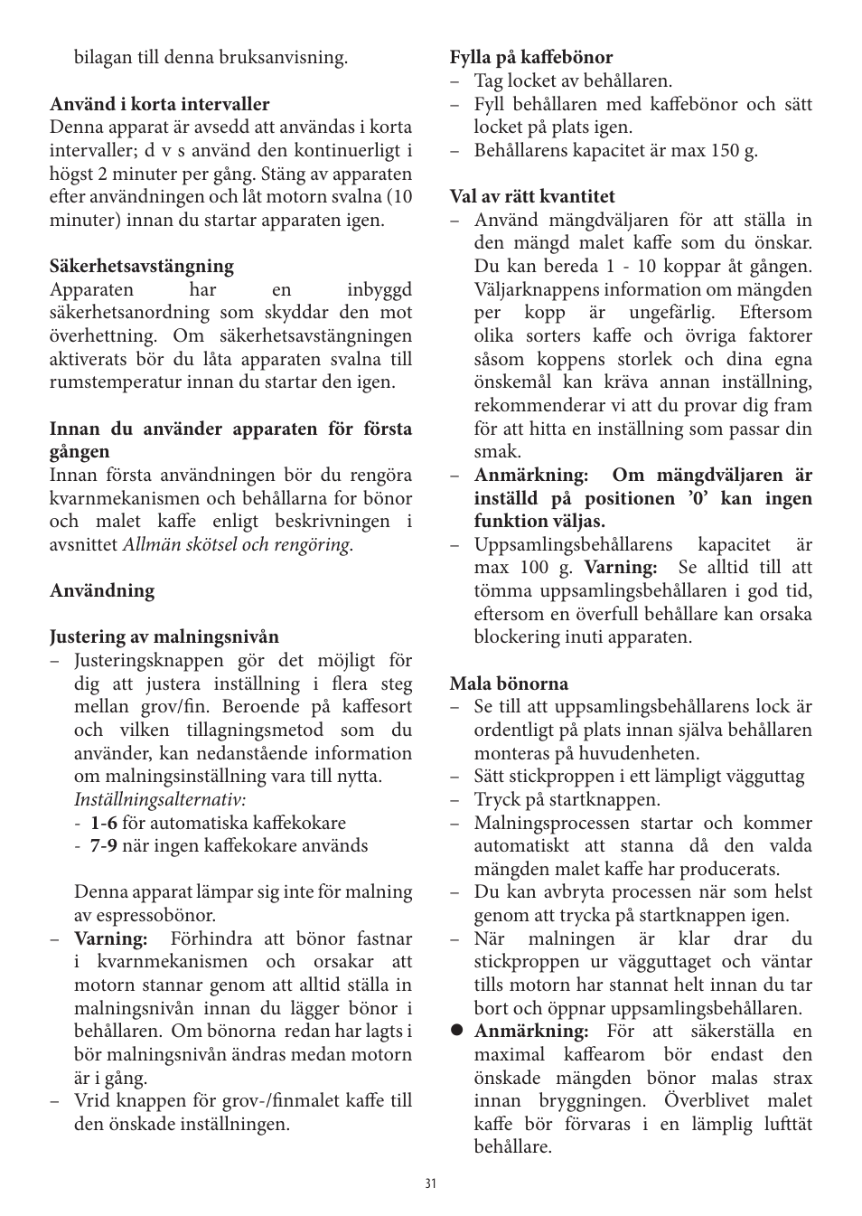 SEVERIN KM 3874 User Manual | Page 31 / 50