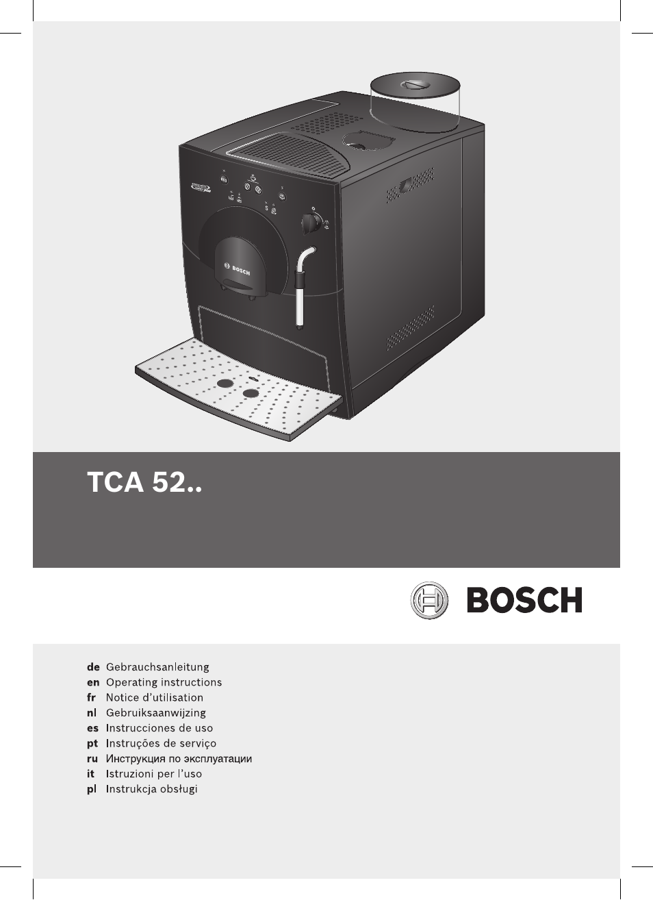 Bosch TCA 5201 User Manual | 100 pages