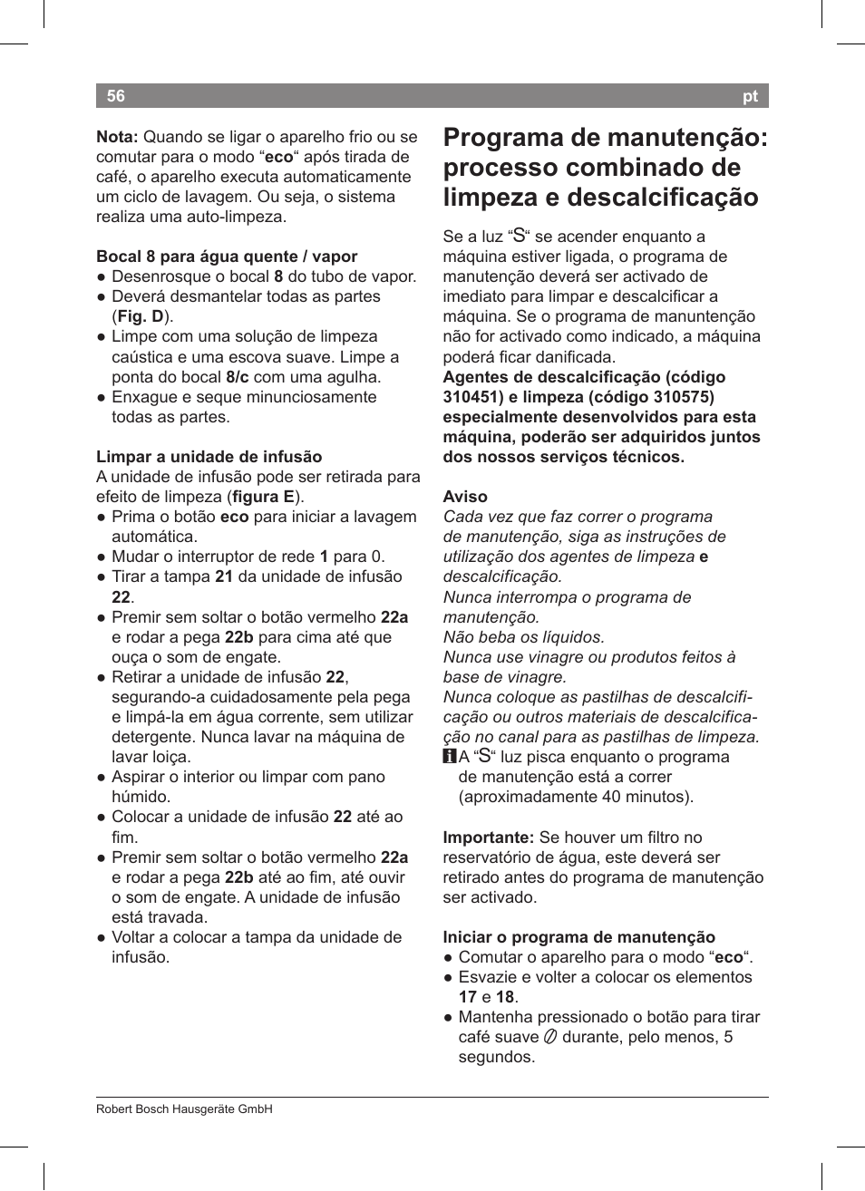 Bosch TCA 5201 User Manual | Page 60 / 100