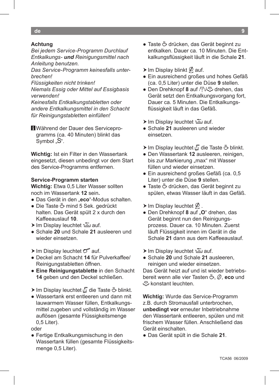 Bosch TCA5608 User Manual | Page 11 / 102