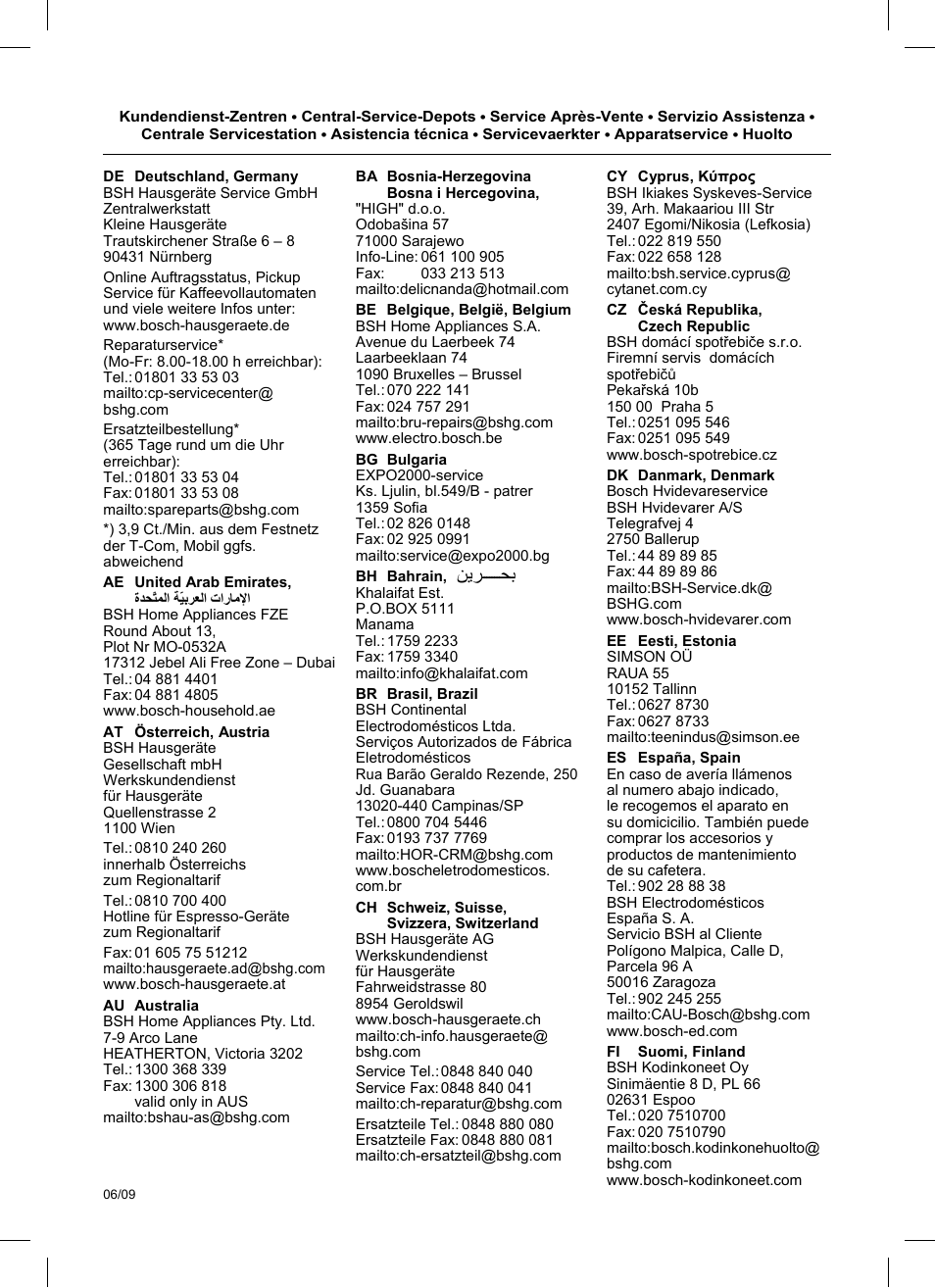 Bosch TCA5608 User Manual | Page 98 / 102