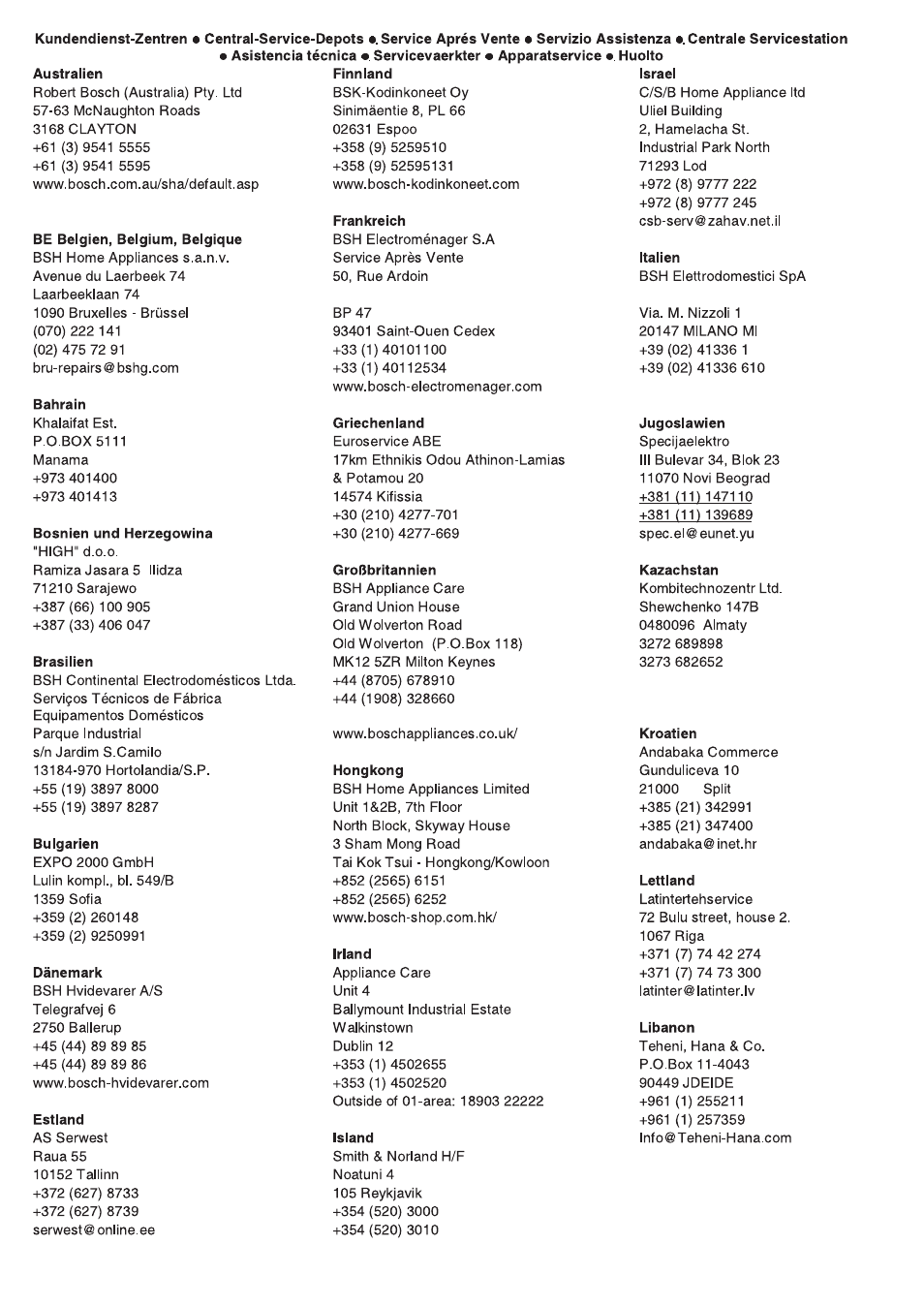 Bosch TCA-4101 User Manual | Page 78 / 86