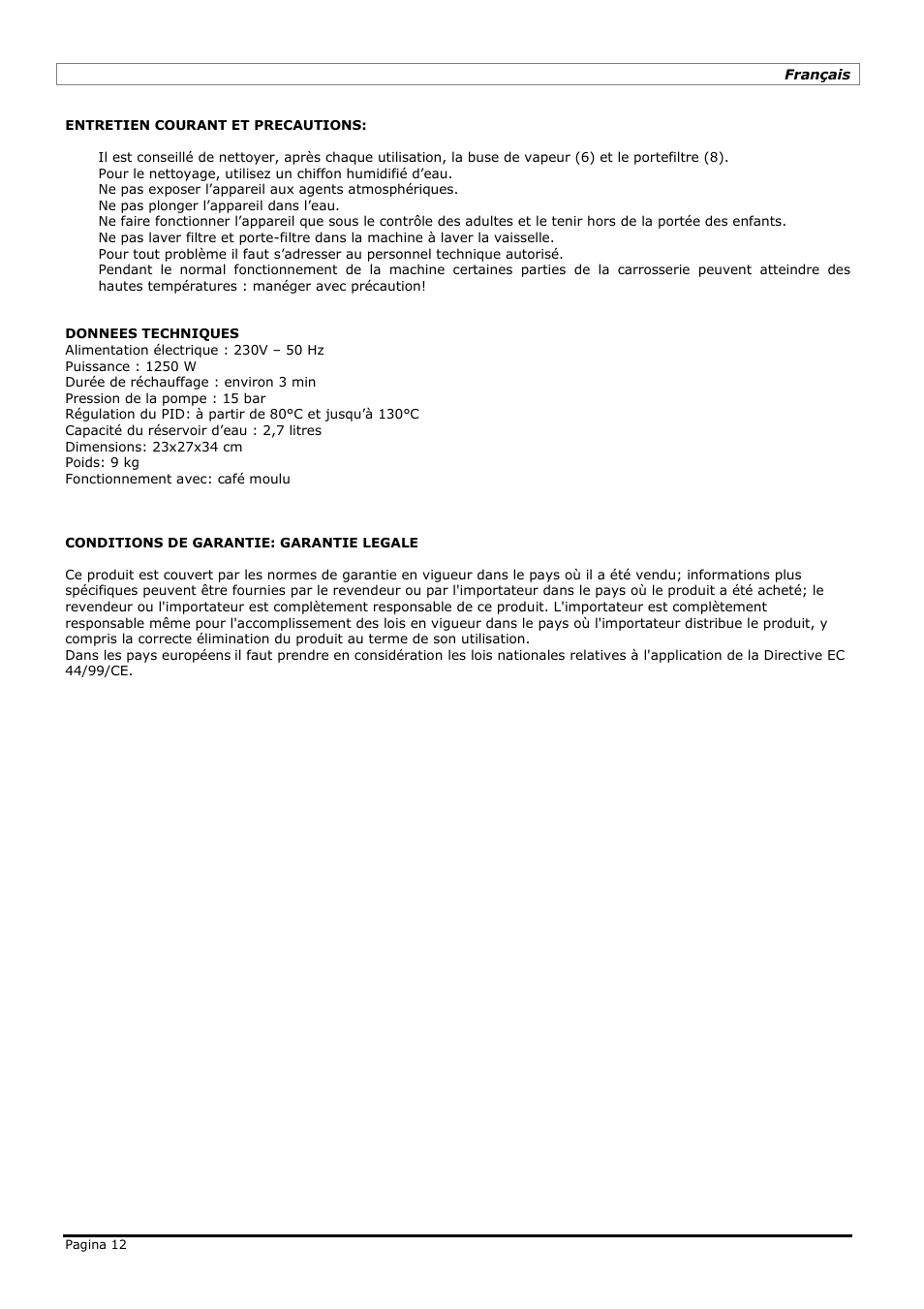 LELIT PL41PLUS User Manual | Page 12 / 24