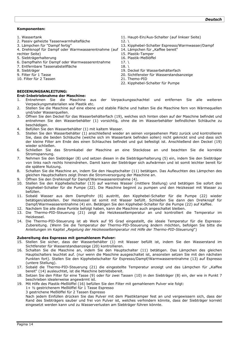 LELIT PL41PLUS User Manual | Page 14 / 24