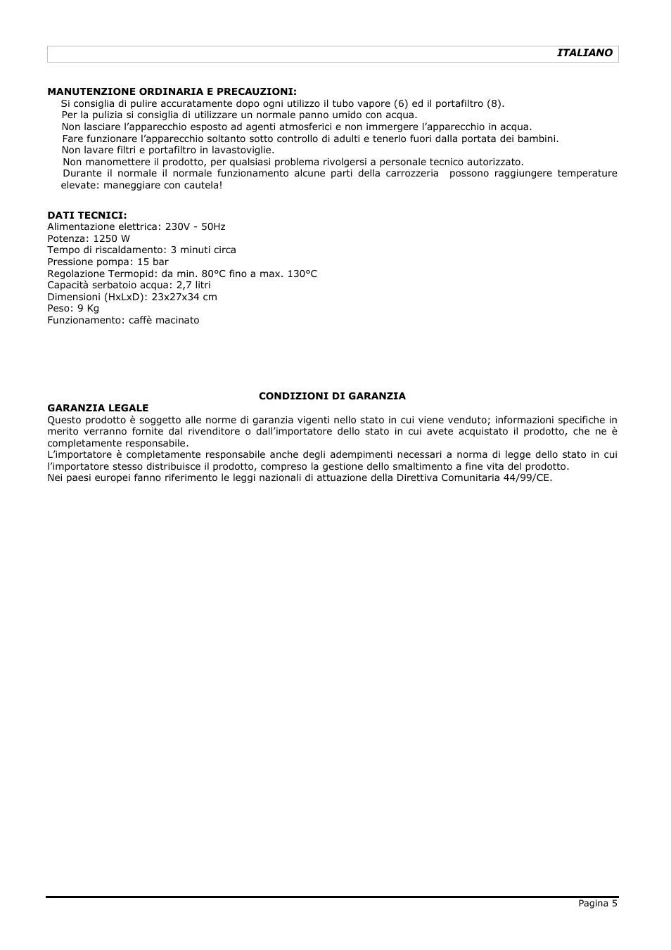 LELIT PL41PLUS User Manual | Page 5 / 24